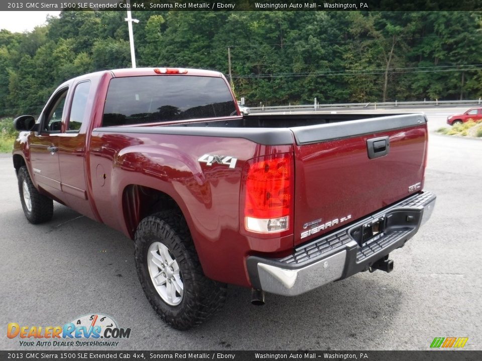 2013 GMC Sierra 1500 SLE Extended Cab 4x4 Sonoma Red Metallic / Ebony Photo #8
