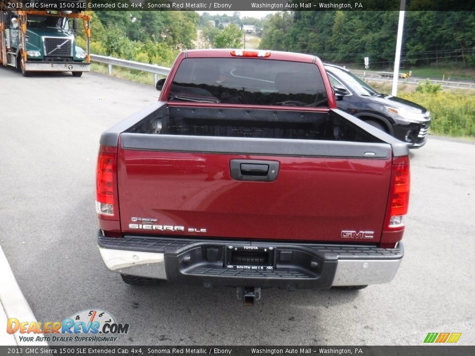 2013 GMC Sierra 1500 SLE Extended Cab 4x4 Sonoma Red Metallic / Ebony Photo #9
