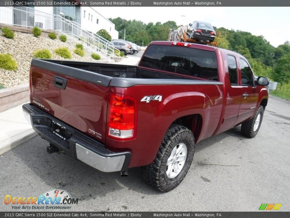 2013 GMC Sierra 1500 SLE Extended Cab 4x4 Sonoma Red Metallic / Ebony Photo #10