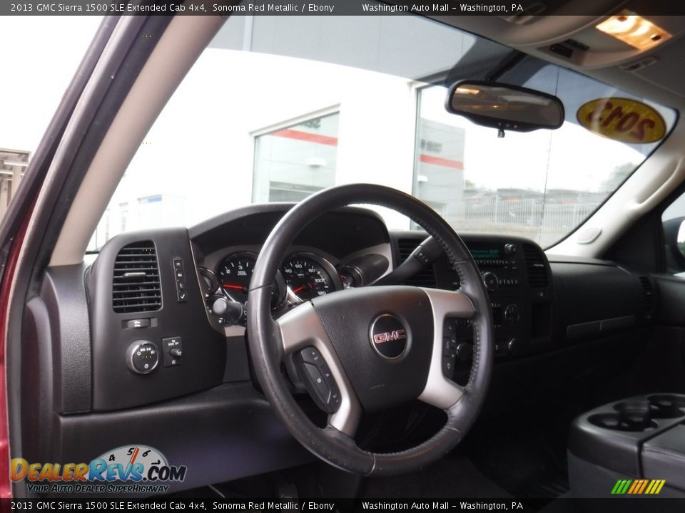2013 GMC Sierra 1500 SLE Extended Cab 4x4 Sonoma Red Metallic / Ebony Photo #14