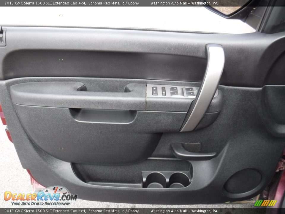 2013 GMC Sierra 1500 SLE Extended Cab 4x4 Sonoma Red Metallic / Ebony Photo #17