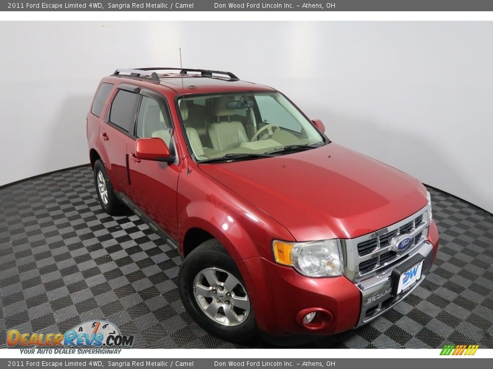 2011 Ford Escape Limited 4WD Sangria Red Metallic / Camel Photo #2