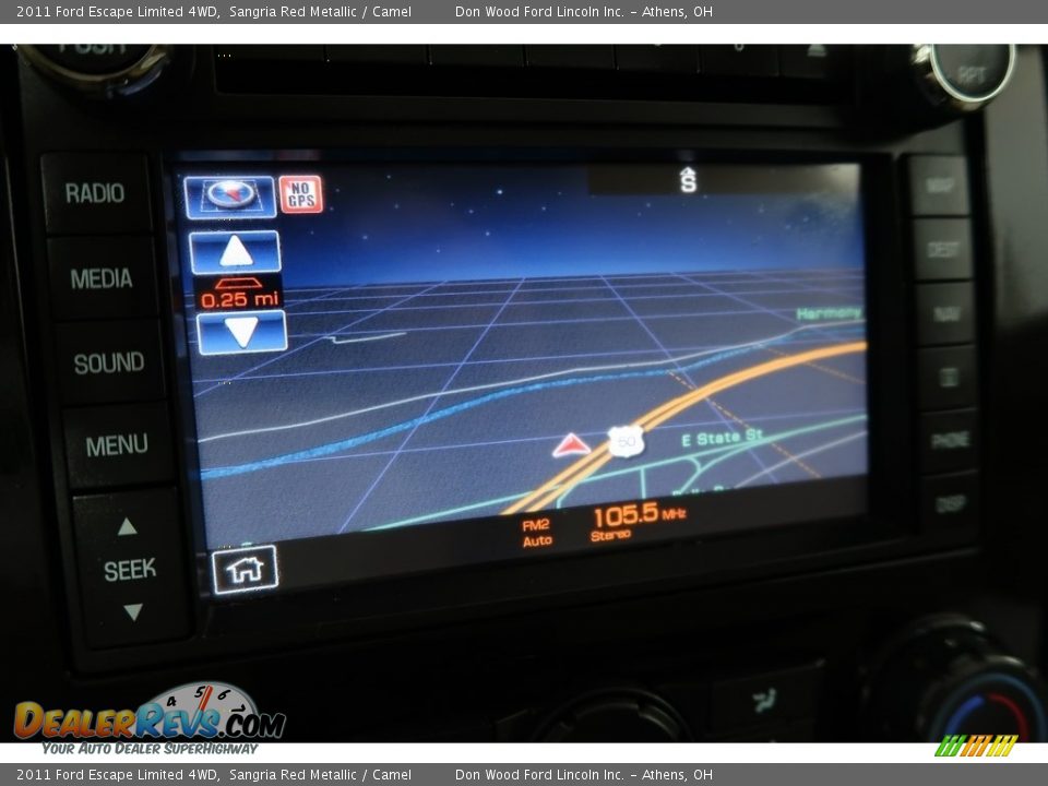 2011 Ford Escape Limited 4WD Sangria Red Metallic / Camel Photo #3