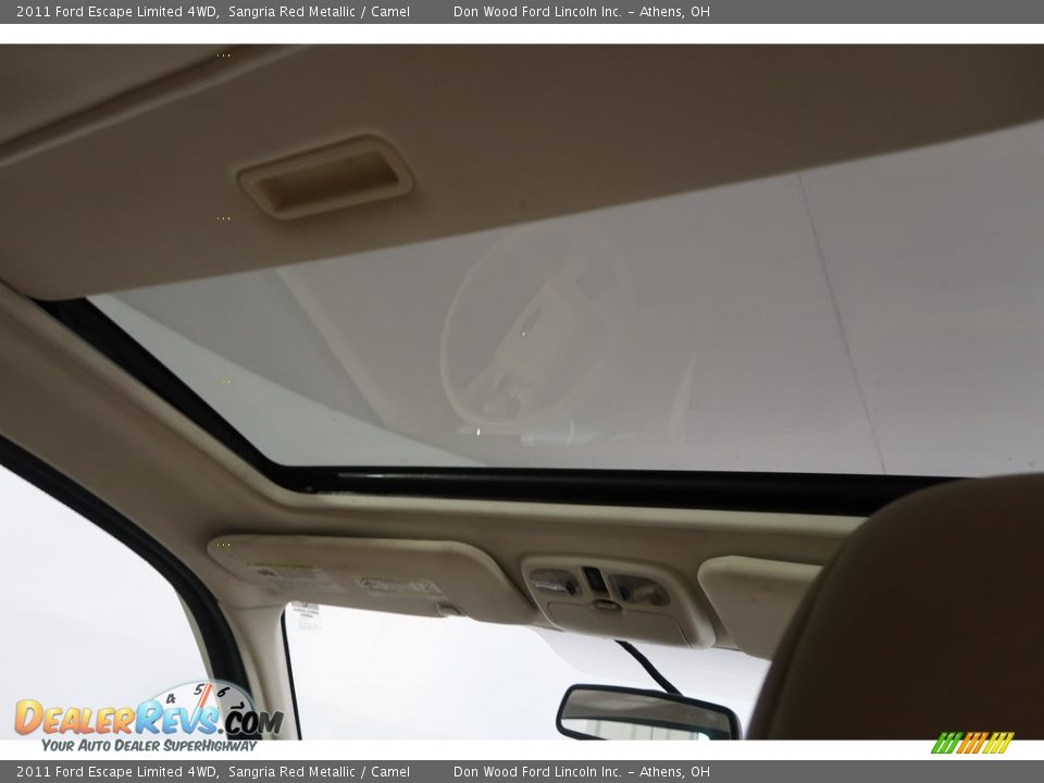 2011 Ford Escape Limited 4WD Sangria Red Metallic / Camel Photo #4