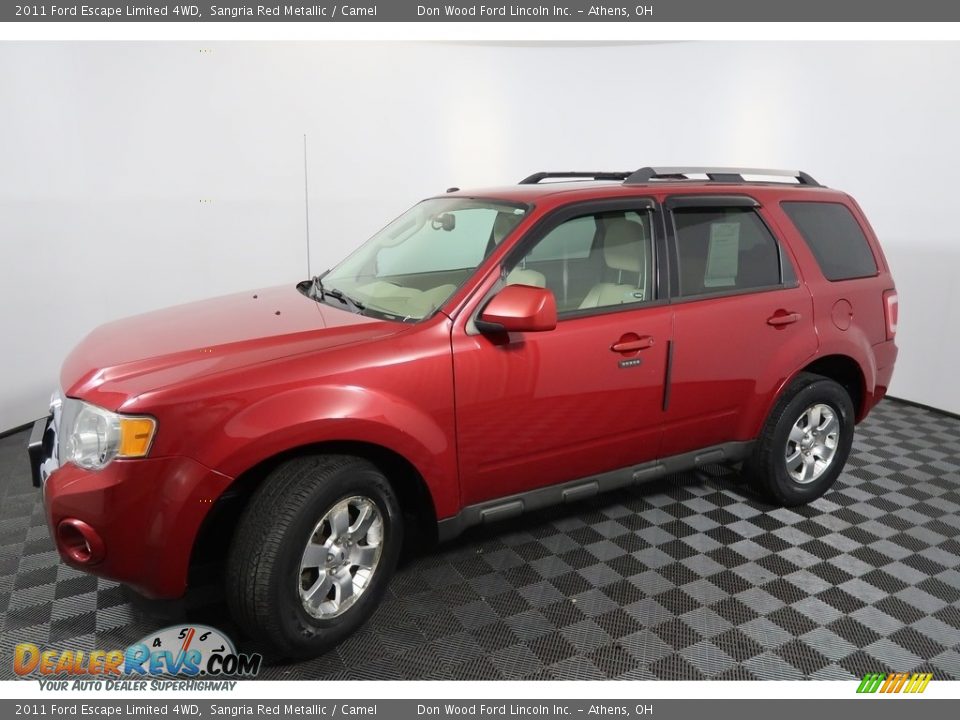 2011 Ford Escape Limited 4WD Sangria Red Metallic / Camel Photo #9
