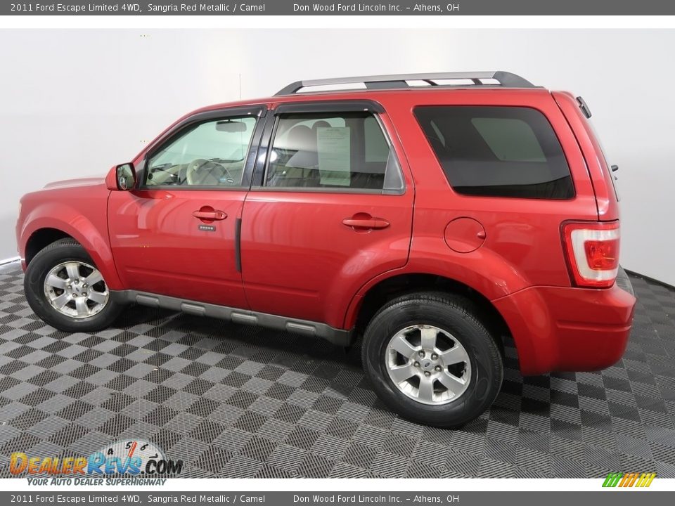 2011 Ford Escape Limited 4WD Sangria Red Metallic / Camel Photo #10