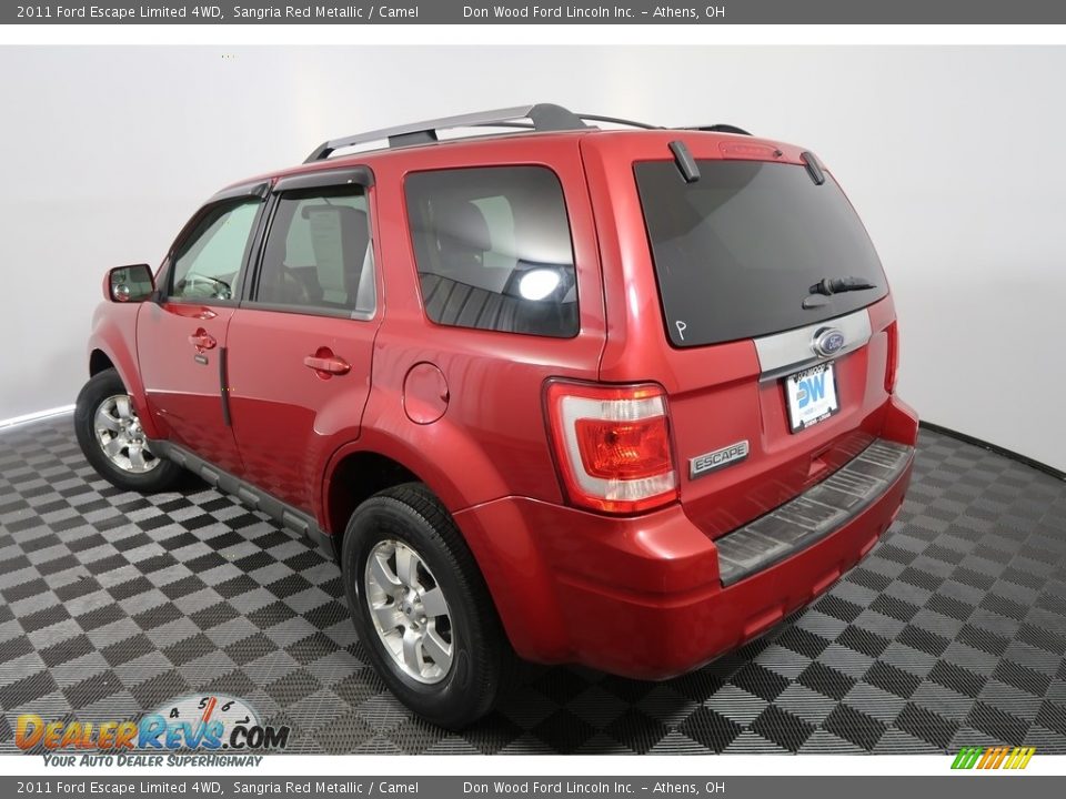 2011 Ford Escape Limited 4WD Sangria Red Metallic / Camel Photo #11