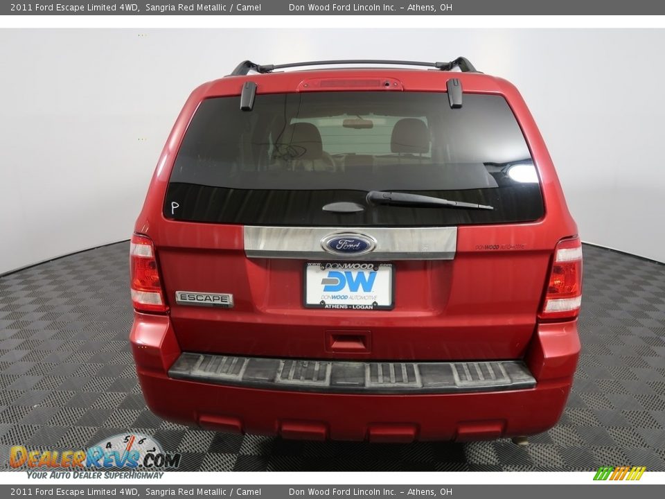 2011 Ford Escape Limited 4WD Sangria Red Metallic / Camel Photo #12