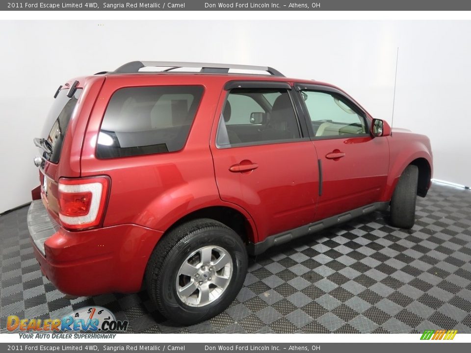 2011 Ford Escape Limited 4WD Sangria Red Metallic / Camel Photo #14