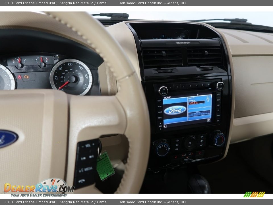 2011 Ford Escape Limited 4WD Sangria Red Metallic / Camel Photo #19