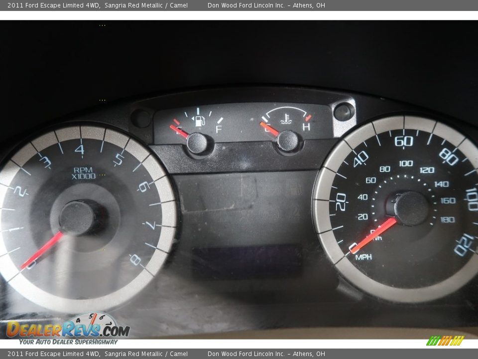 2011 Ford Escape Limited 4WD Sangria Red Metallic / Camel Photo #20