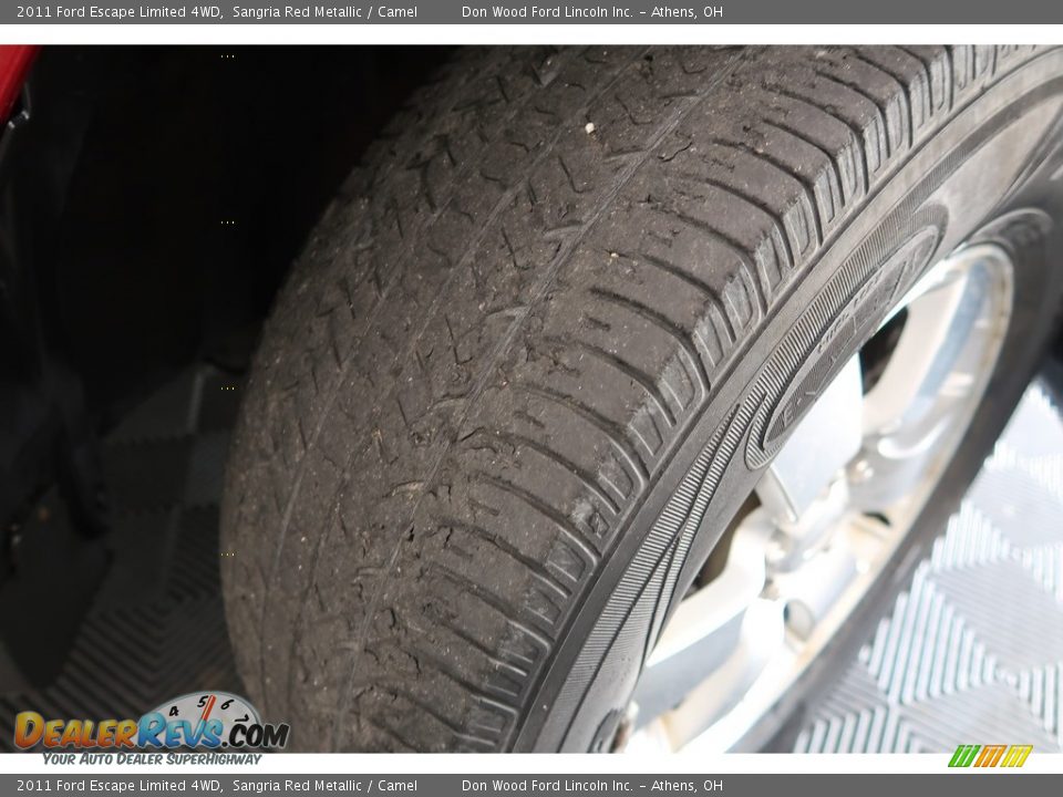 2011 Ford Escape Limited 4WD Sangria Red Metallic / Camel Photo #24