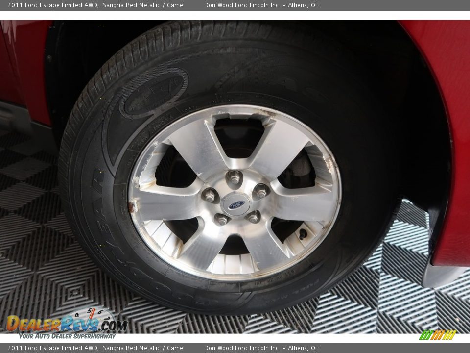 2011 Ford Escape Limited 4WD Sangria Red Metallic / Camel Photo #25