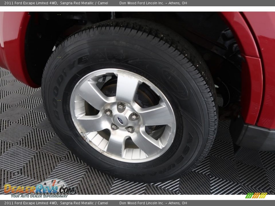 2011 Ford Escape Limited 4WD Sangria Red Metallic / Camel Photo #26