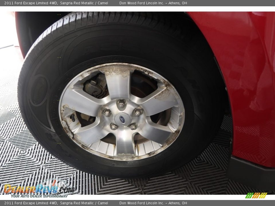 2011 Ford Escape Limited 4WD Sangria Red Metallic / Camel Photo #28