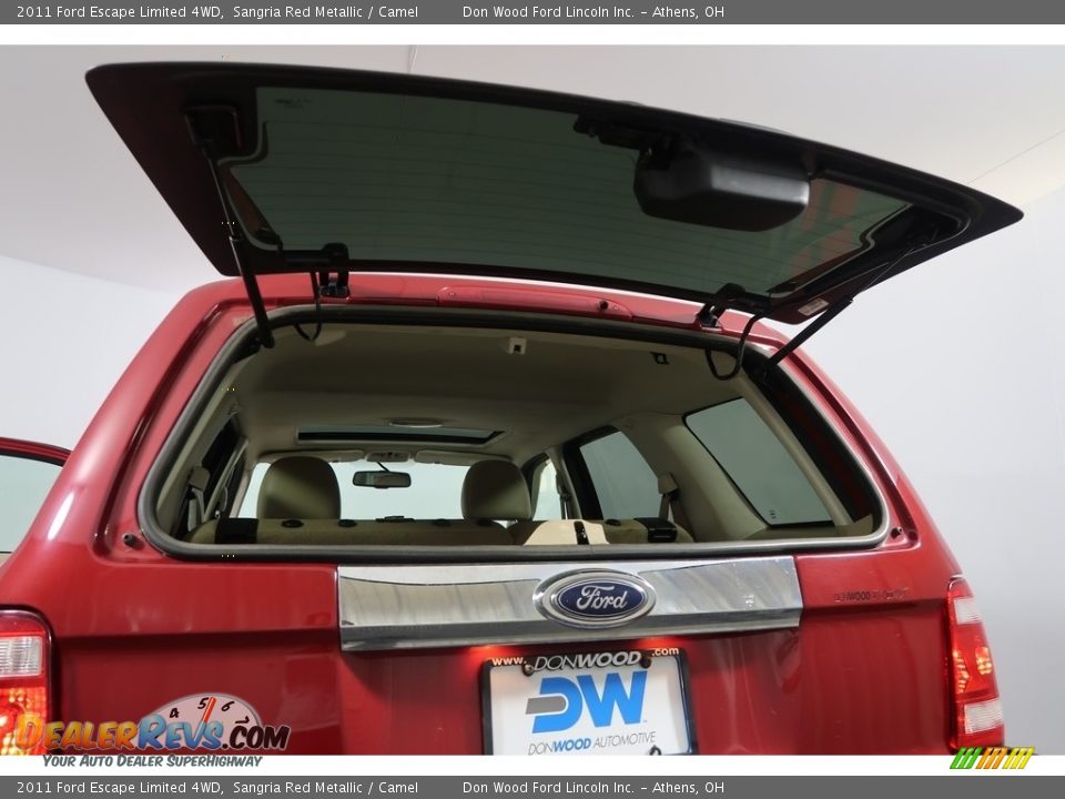 2011 Ford Escape Limited 4WD Sangria Red Metallic / Camel Photo #29