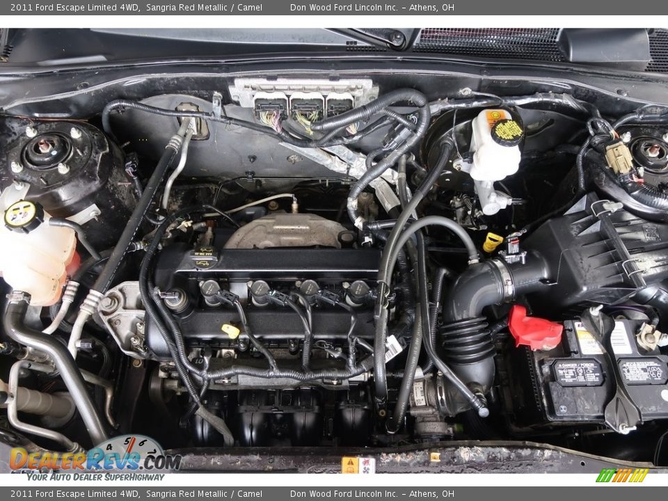 2011 Ford Escape Limited 4WD Sangria Red Metallic / Camel Photo #32