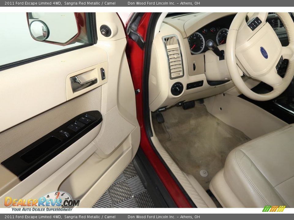2011 Ford Escape Limited 4WD Sangria Red Metallic / Camel Photo #33