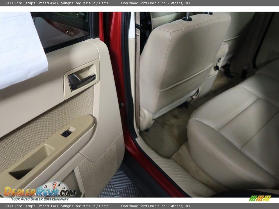 2011 Ford Escape Limited 4WD Sangria Red Metallic / Camel Photo #34