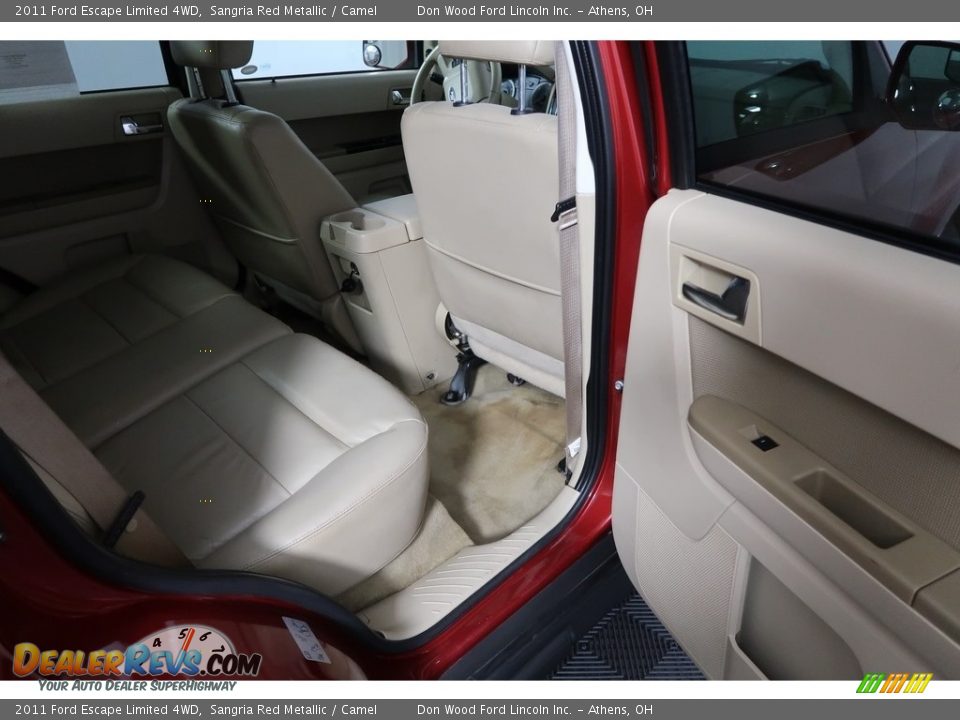 2011 Ford Escape Limited 4WD Sangria Red Metallic / Camel Photo #35