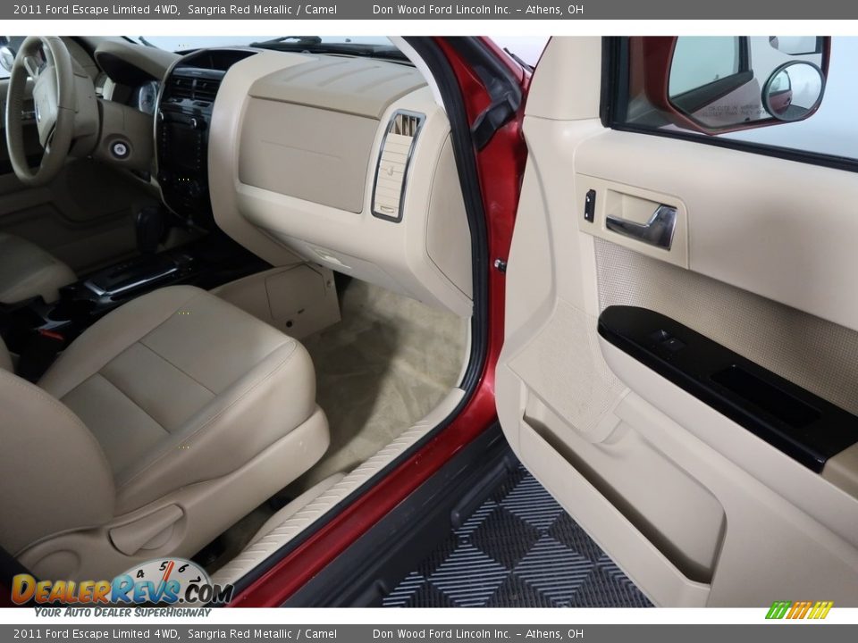 2011 Ford Escape Limited 4WD Sangria Red Metallic / Camel Photo #36