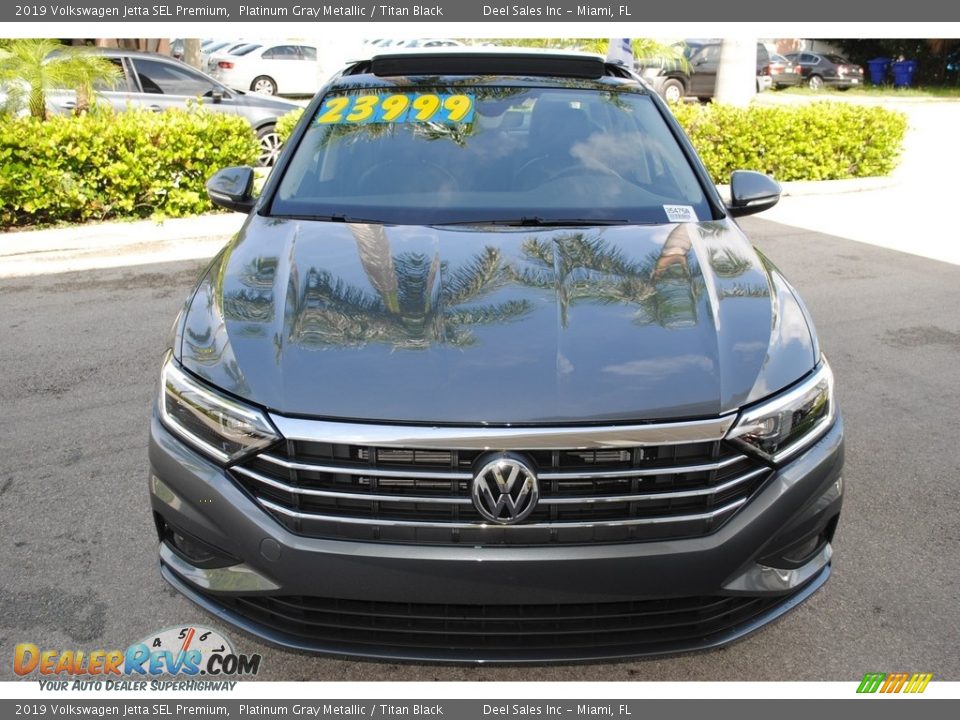2019 Volkswagen Jetta SEL Premium Platinum Gray Metallic / Titan Black Photo #3