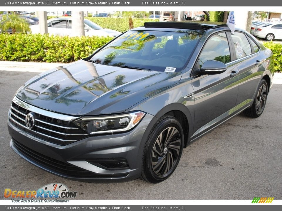 Platinum Gray Metallic 2019 Volkswagen Jetta SEL Premium Photo #4