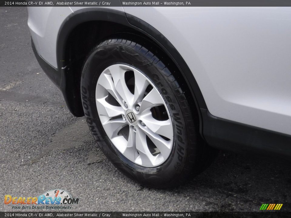 2014 Honda CR-V EX AWD Alabaster Silver Metallic / Gray Photo #3