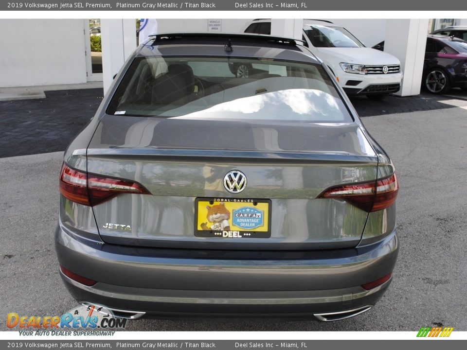 2019 Volkswagen Jetta SEL Premium Platinum Gray Metallic / Titan Black Photo #8