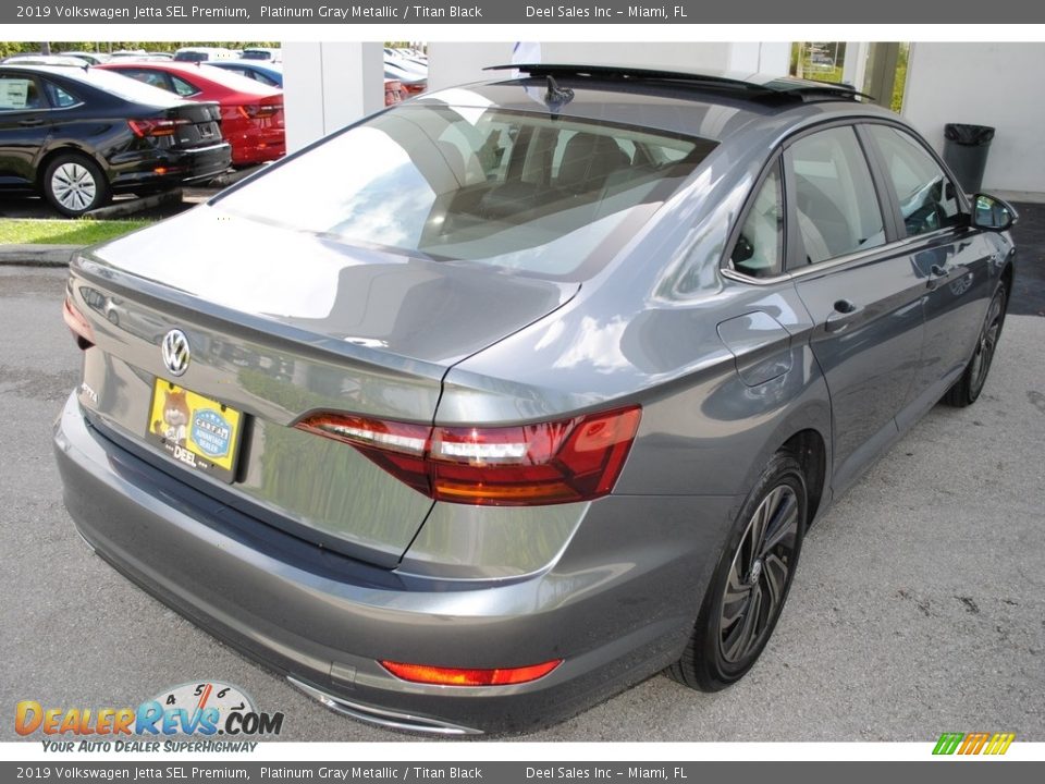 2019 Volkswagen Jetta SEL Premium Platinum Gray Metallic / Titan Black Photo #9
