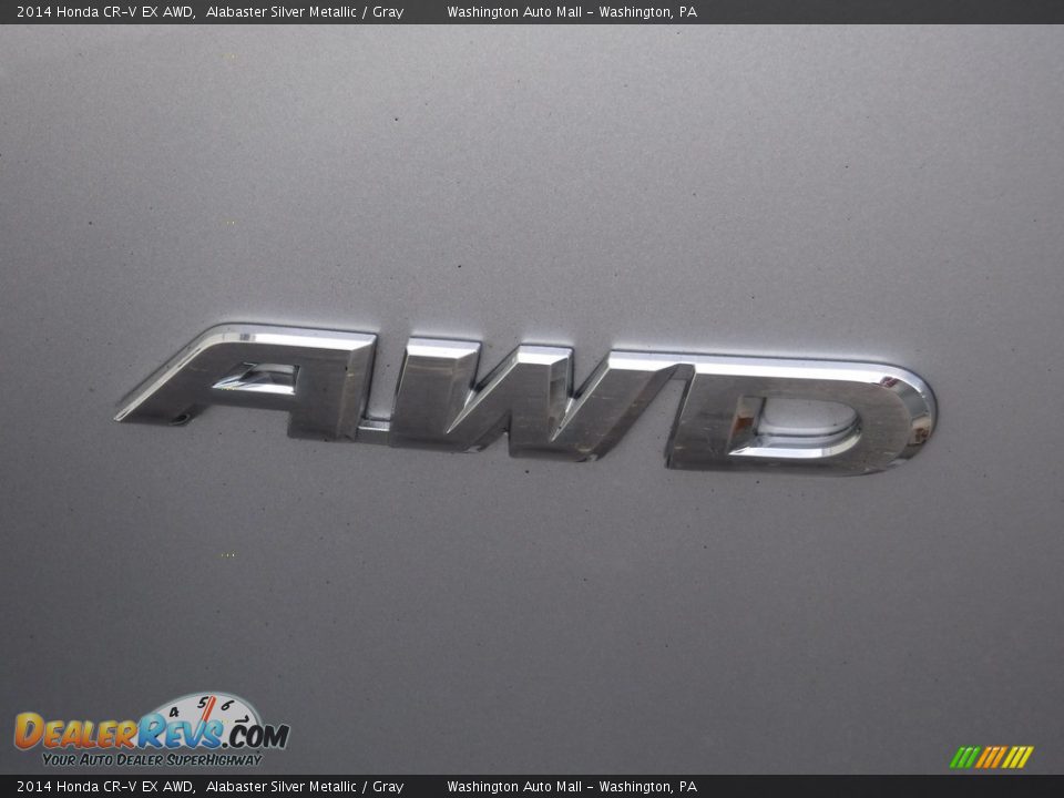 2014 Honda CR-V EX AWD Alabaster Silver Metallic / Gray Photo #10