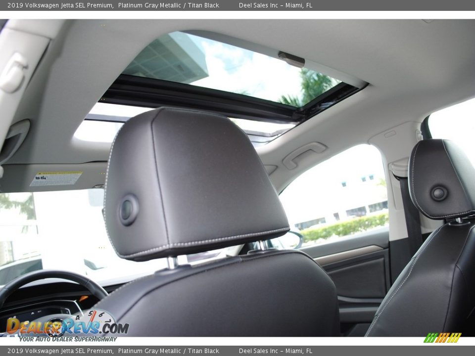 2019 Volkswagen Jetta SEL Premium Platinum Gray Metallic / Titan Black Photo #14