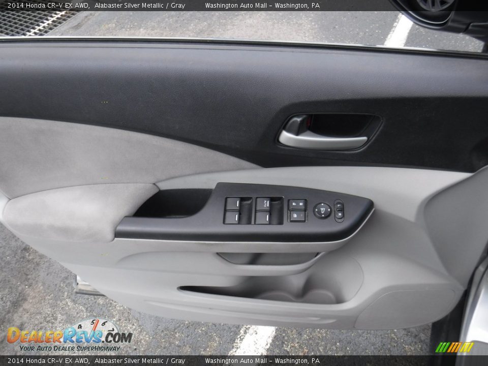 2014 Honda CR-V EX AWD Alabaster Silver Metallic / Gray Photo #13