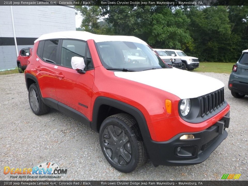 2018 Jeep Renegade Latitude 4x4 Colorado Red / Black Photo #7