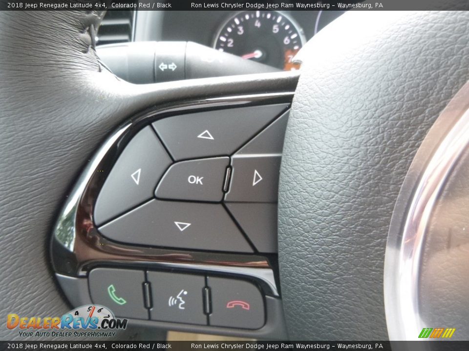 2018 Jeep Renegade Latitude 4x4 Colorado Red / Black Photo #19