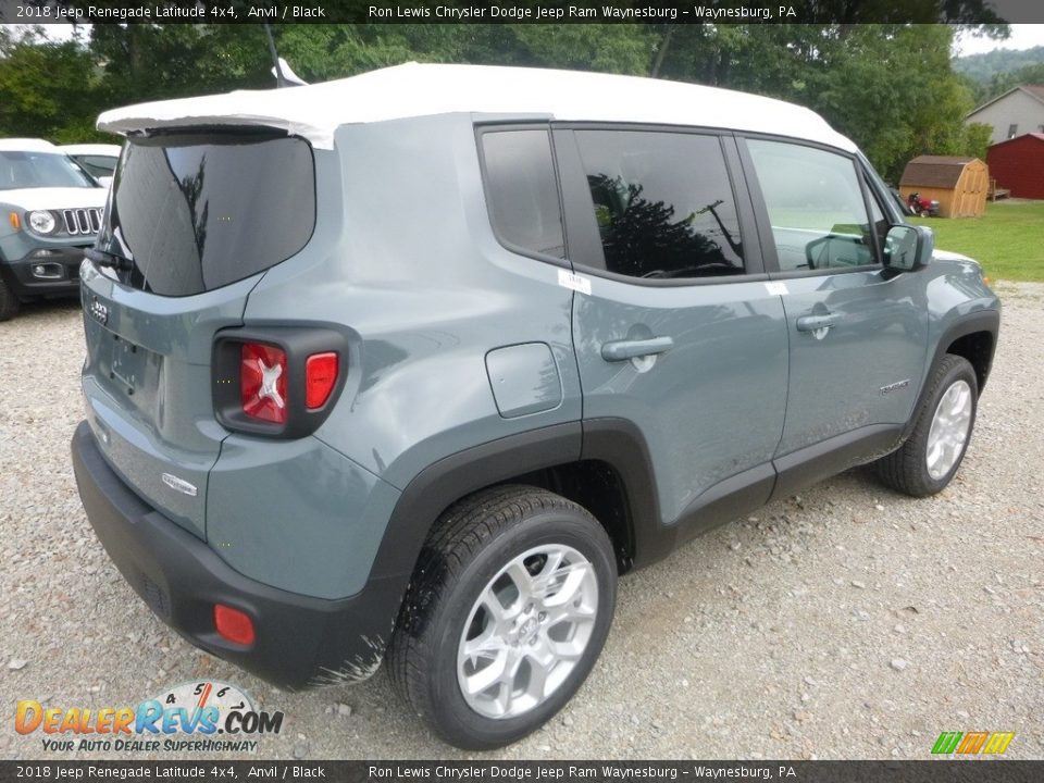 2018 Jeep Renegade Latitude 4x4 Anvil / Black Photo #5