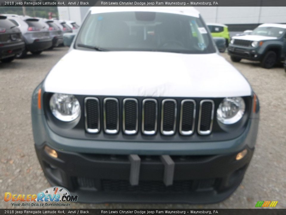 2018 Jeep Renegade Latitude 4x4 Anvil / Black Photo #12