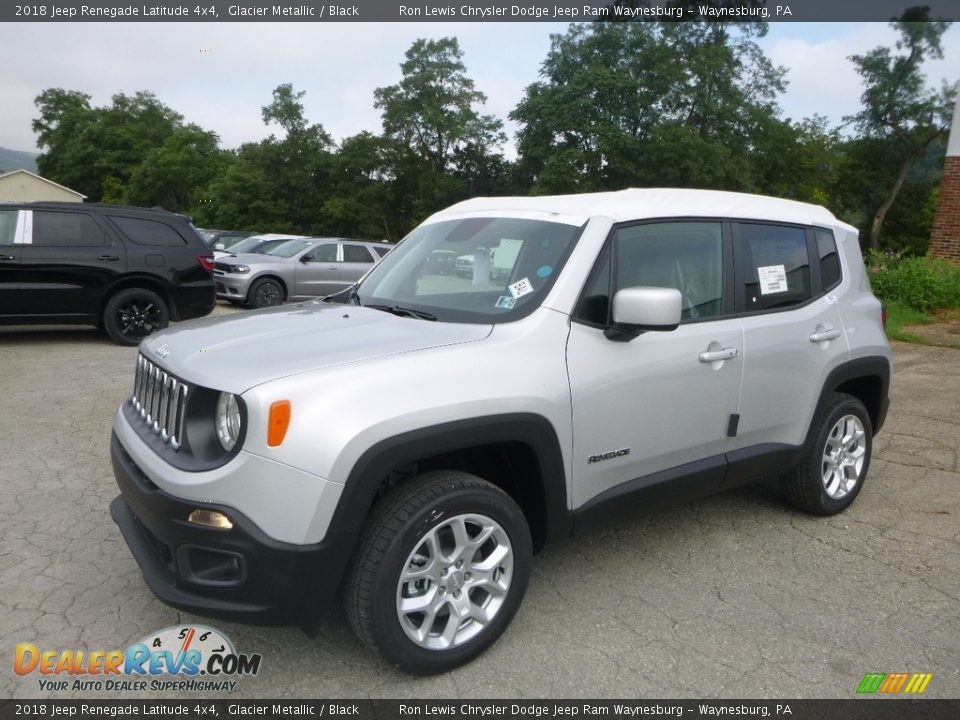 2018 Jeep Renegade Latitude 4x4 Glacier Metallic / Black Photo #1