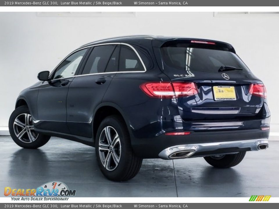 2019 Mercedes-Benz GLC 300 Lunar Blue Metallic / Silk Beige/Black Photo #2