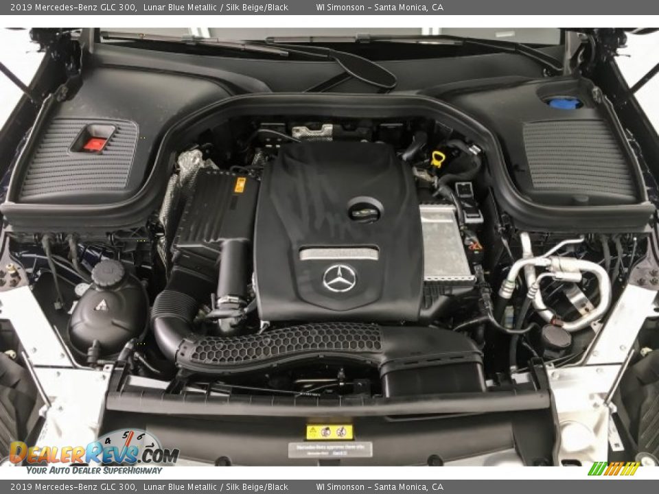 2019 Mercedes-Benz GLC 300 Lunar Blue Metallic / Silk Beige/Black Photo #8