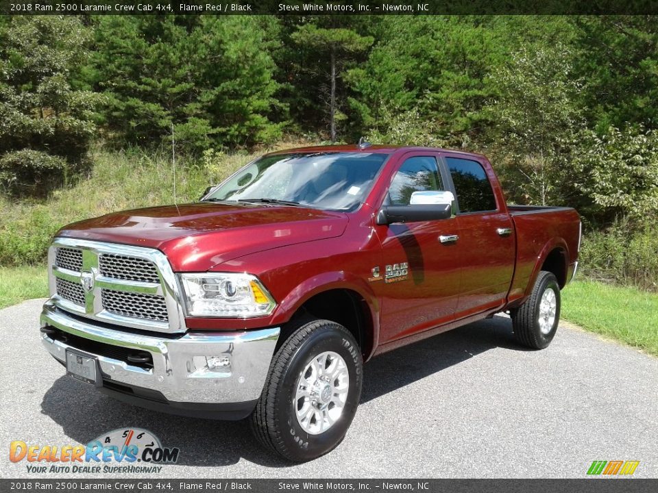2018 Ram 2500 Laramie Crew Cab 4x4 Flame Red / Black Photo #2