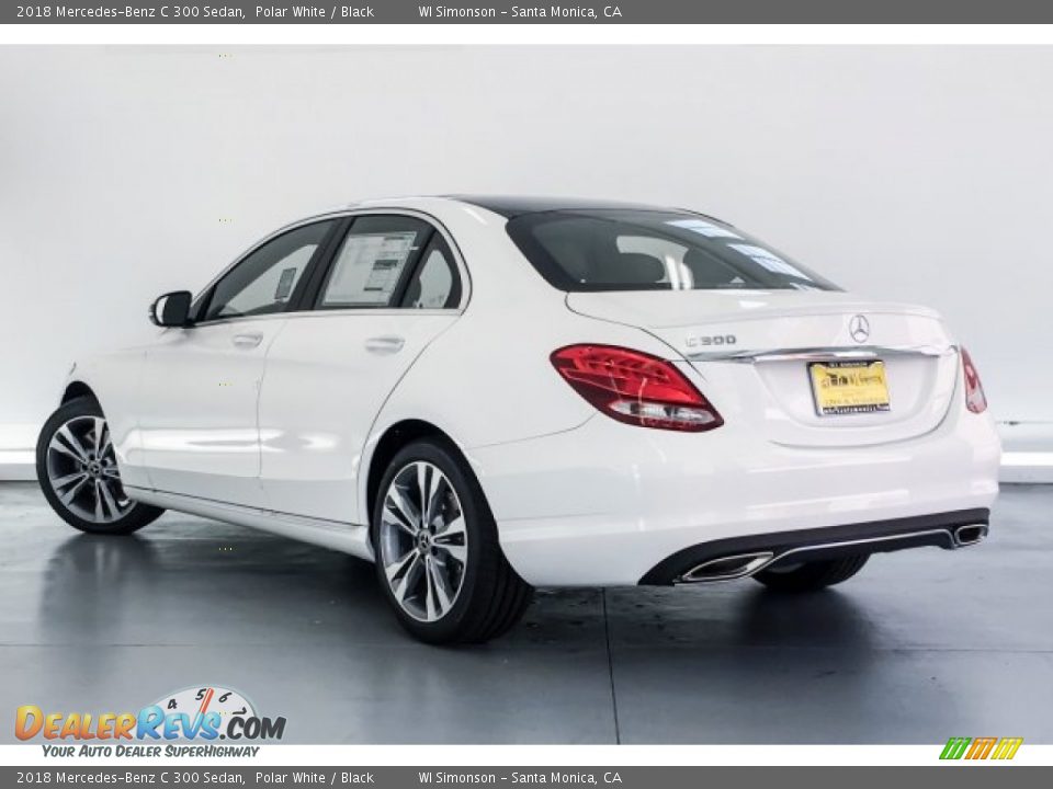 2018 Mercedes-Benz C 300 Sedan Polar White / Black Photo #2
