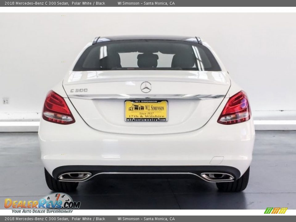 2018 Mercedes-Benz C 300 Sedan Polar White / Black Photo #3