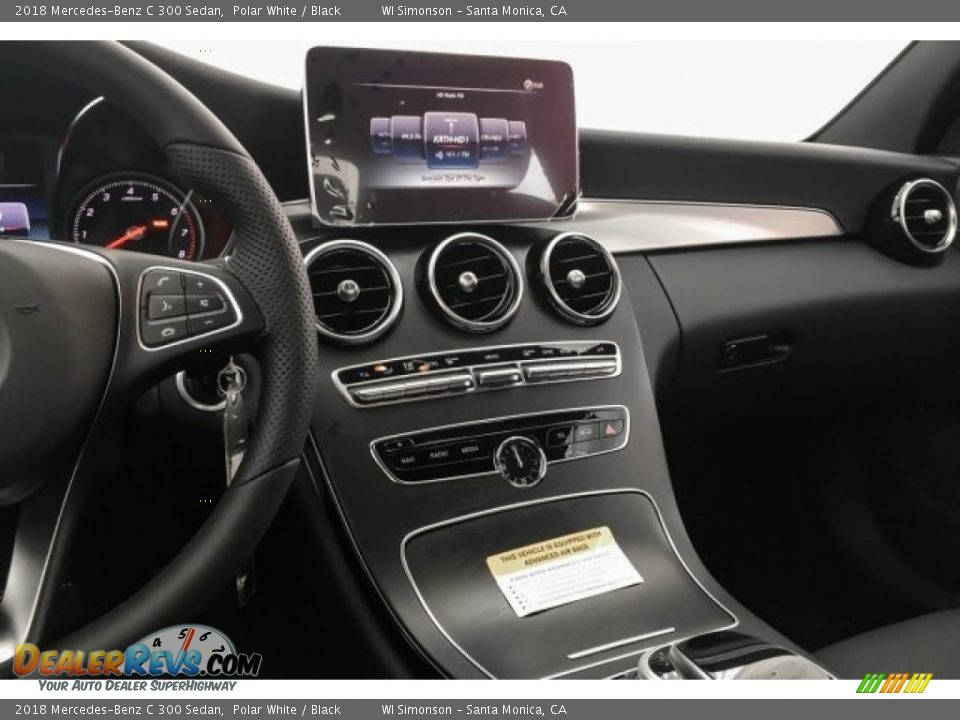 2018 Mercedes-Benz C 300 Sedan Polar White / Black Photo #6
