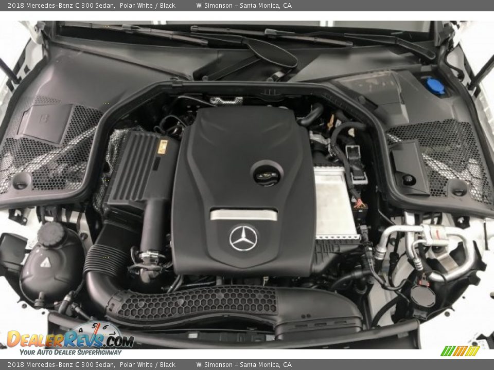 2018 Mercedes-Benz C 300 Sedan Polar White / Black Photo #8