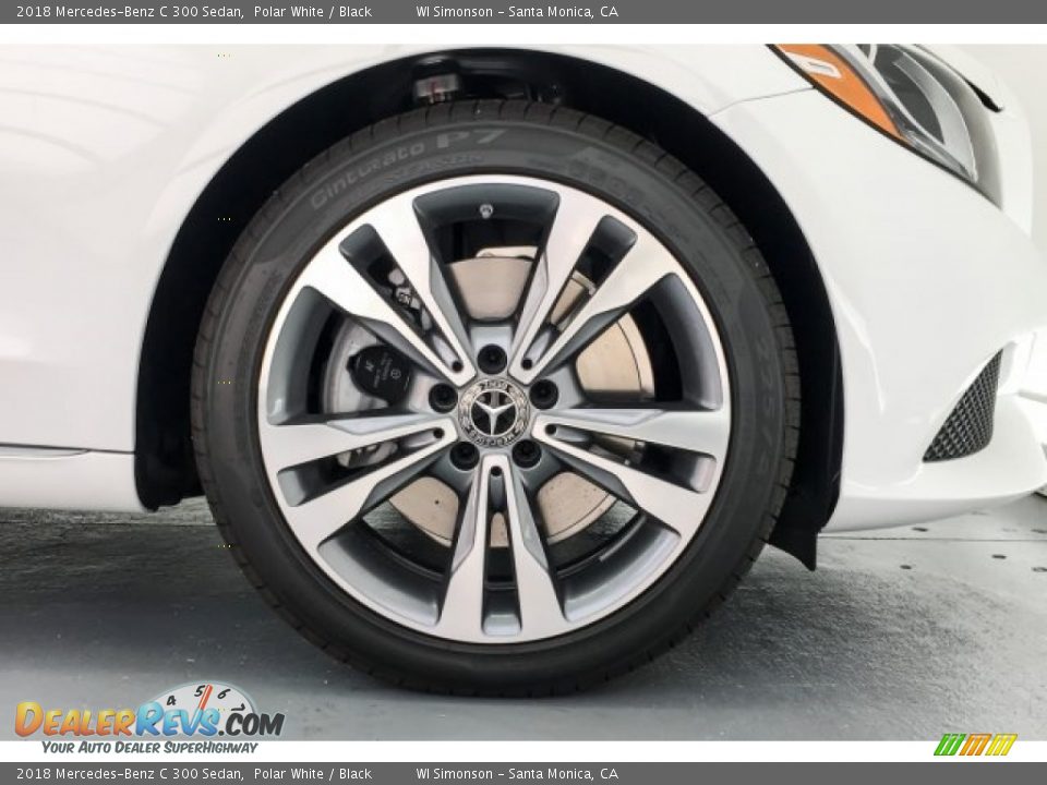 2018 Mercedes-Benz C 300 Sedan Polar White / Black Photo #9