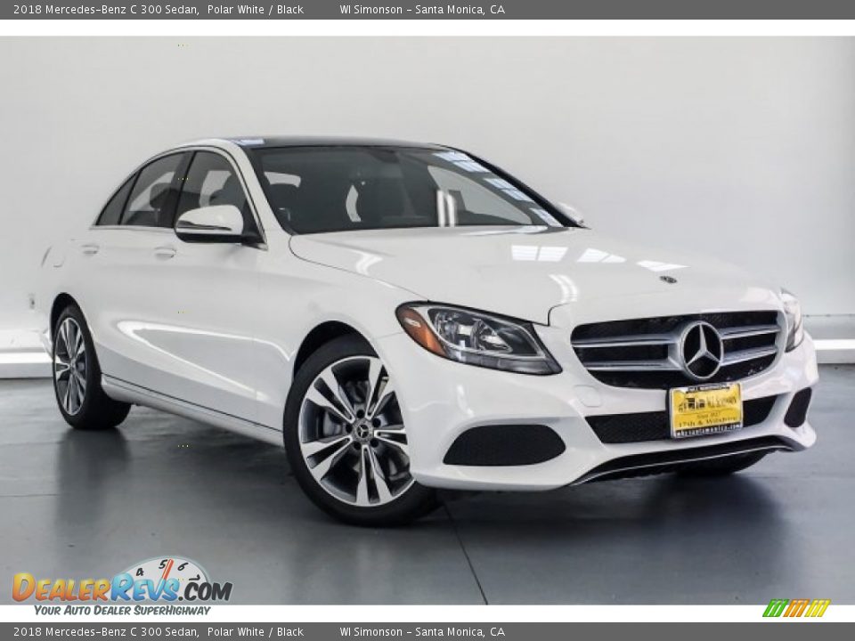 2018 Mercedes-Benz C 300 Sedan Polar White / Black Photo #12