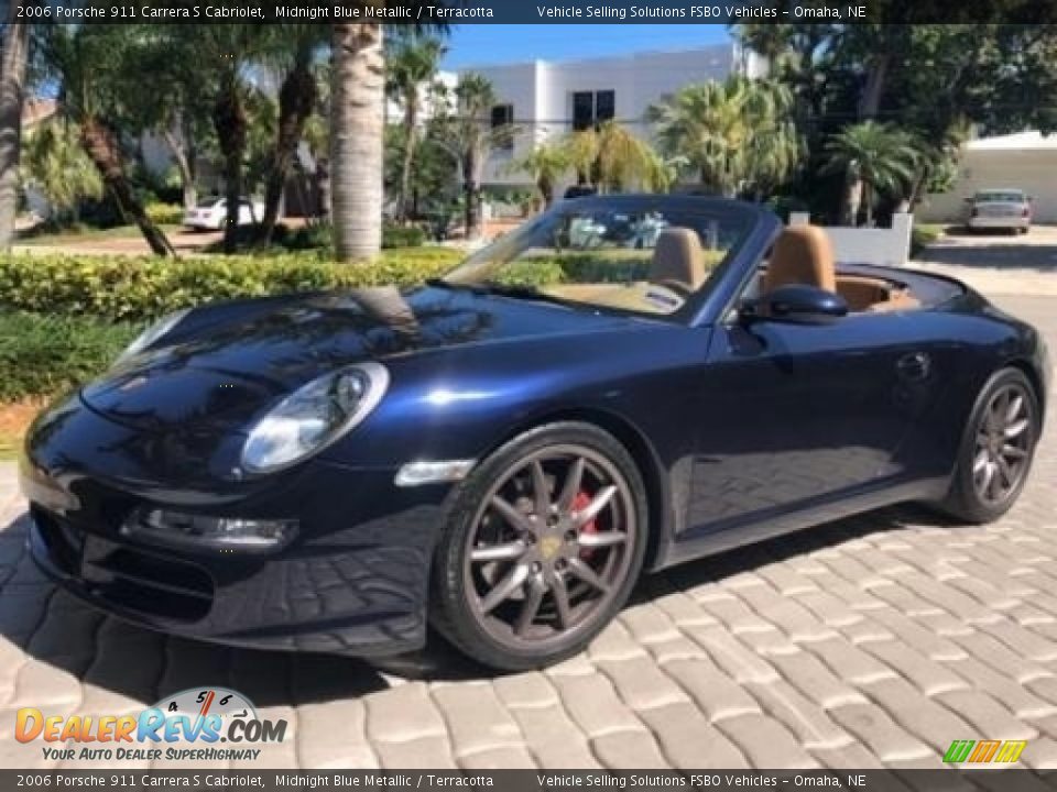 2006 Porsche 911 Carrera S Cabriolet Midnight Blue Metallic / Terracotta Photo #1