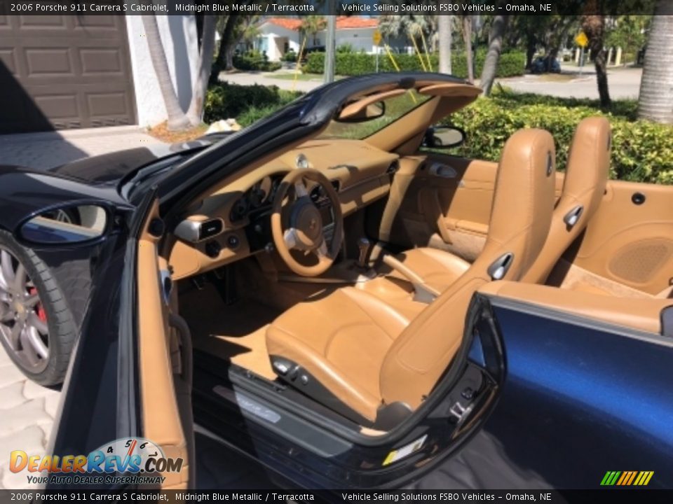 2006 Porsche 911 Carrera S Cabriolet Midnight Blue Metallic / Terracotta Photo #4