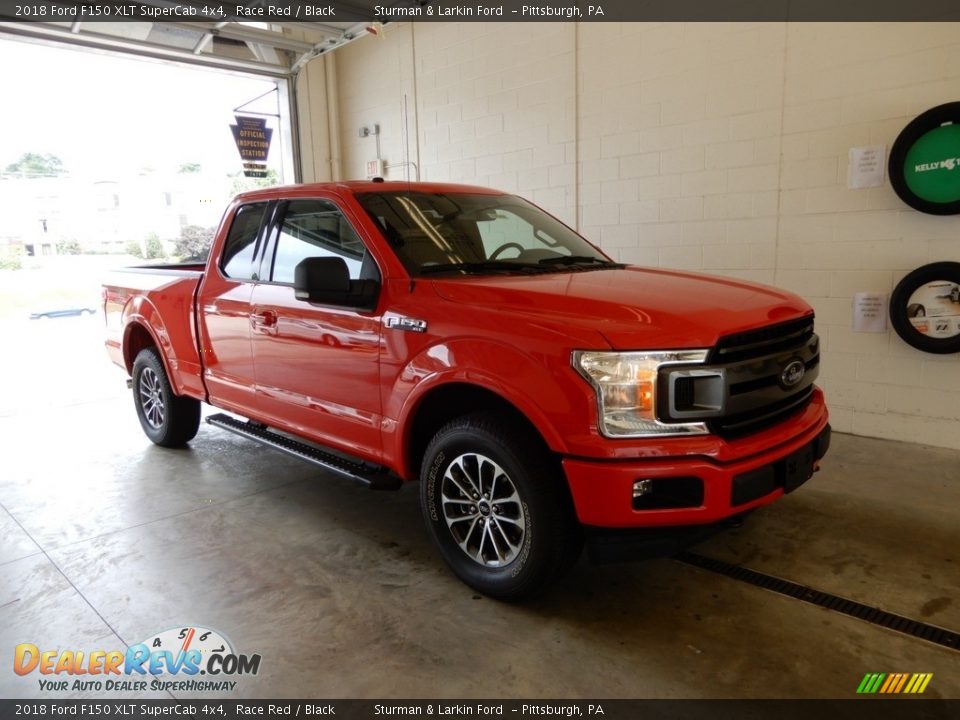2018 Ford F150 XLT SuperCab 4x4 Race Red / Black Photo #1